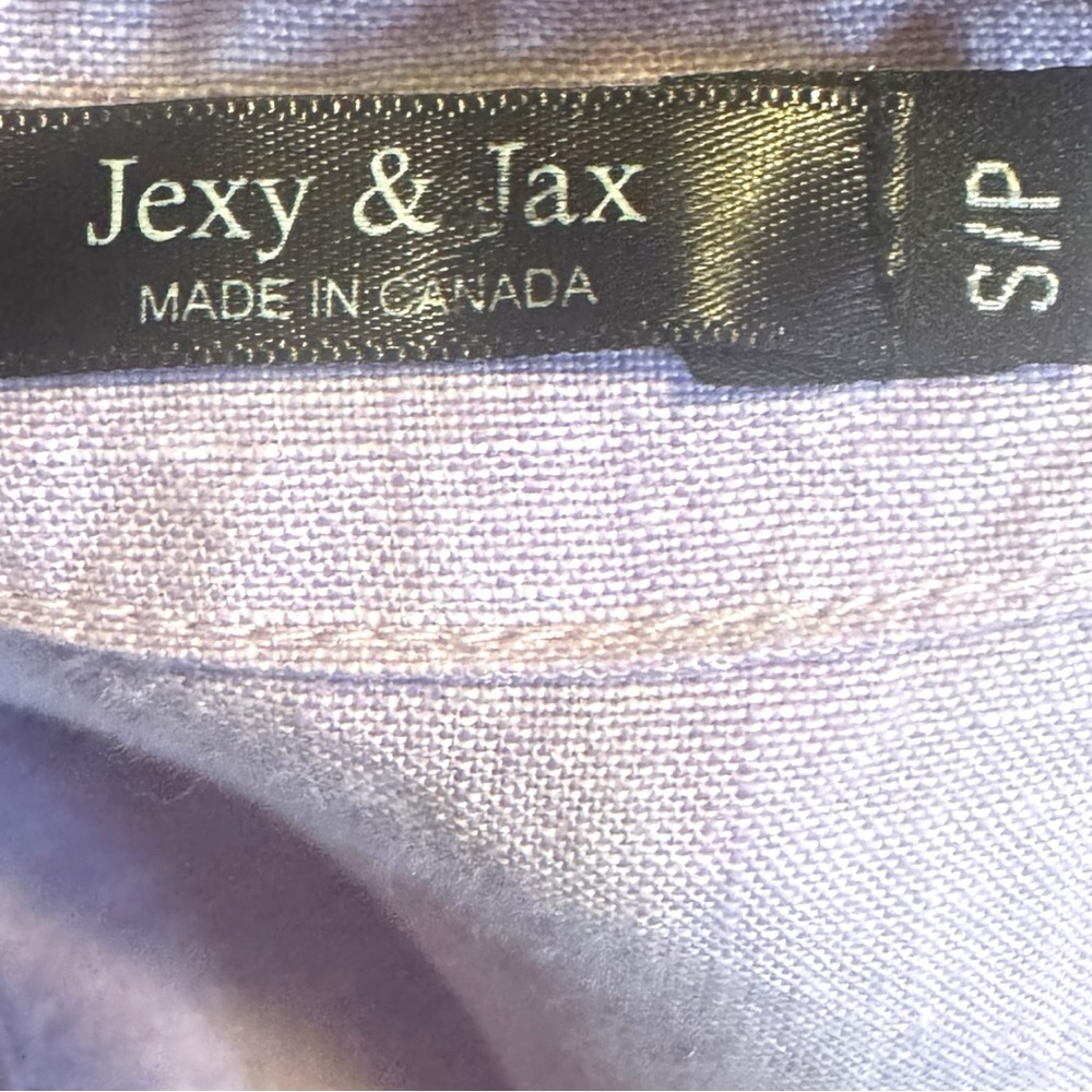 Jexy & Jax Sleeveless Linen Dress Lavender Purple Women’s Small Canadian Summer - Picture 4 of 5